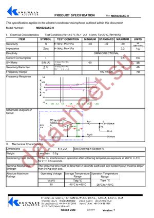 MD6022ASC-0 datasheet  